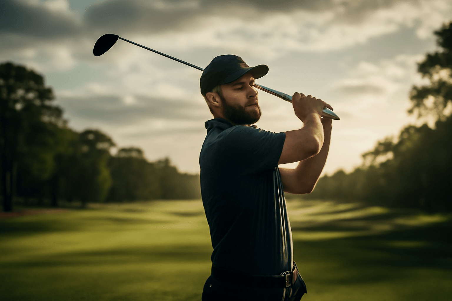 Åberg kompenserar utslagen — nära toppen i Harbour Town