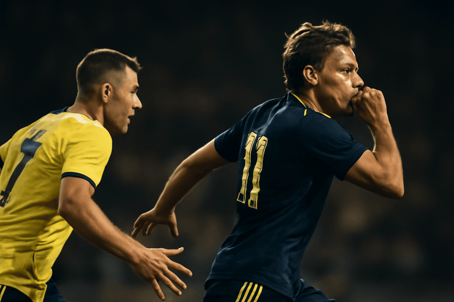 Gustav Lindgren härmar Anton Andreassons målgest i Sverige