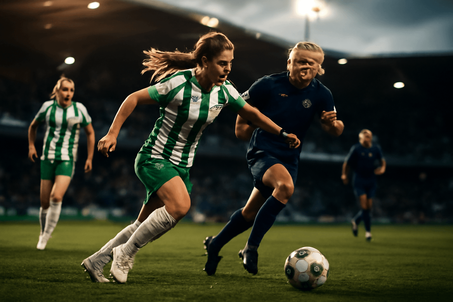 Hammarby dam i cupfinal på Nya Söderstadion i april