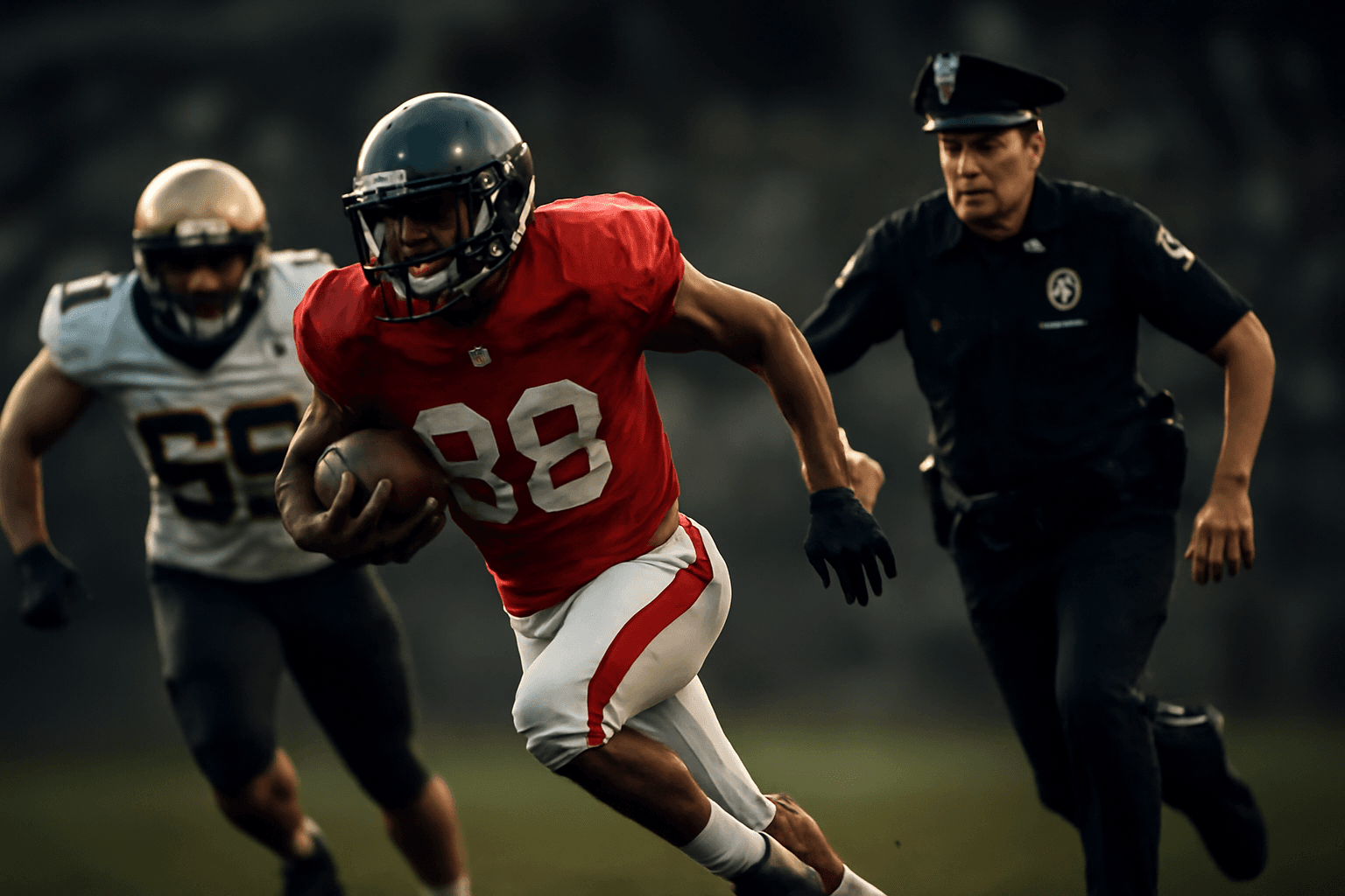 HBK raderade video om spelare med uniformerad polis