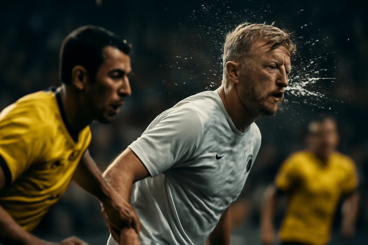 Matchen avbröts efter öl kastades mot Daniel Sundgren