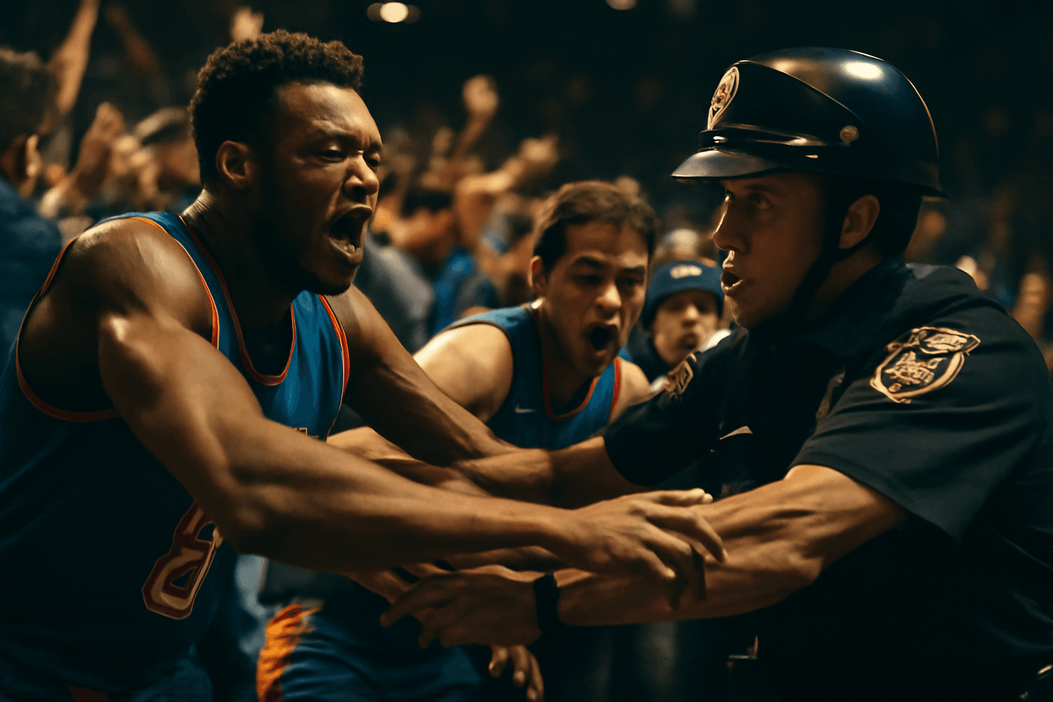 Knicksfirande urartade i New York när polisen ryckte in