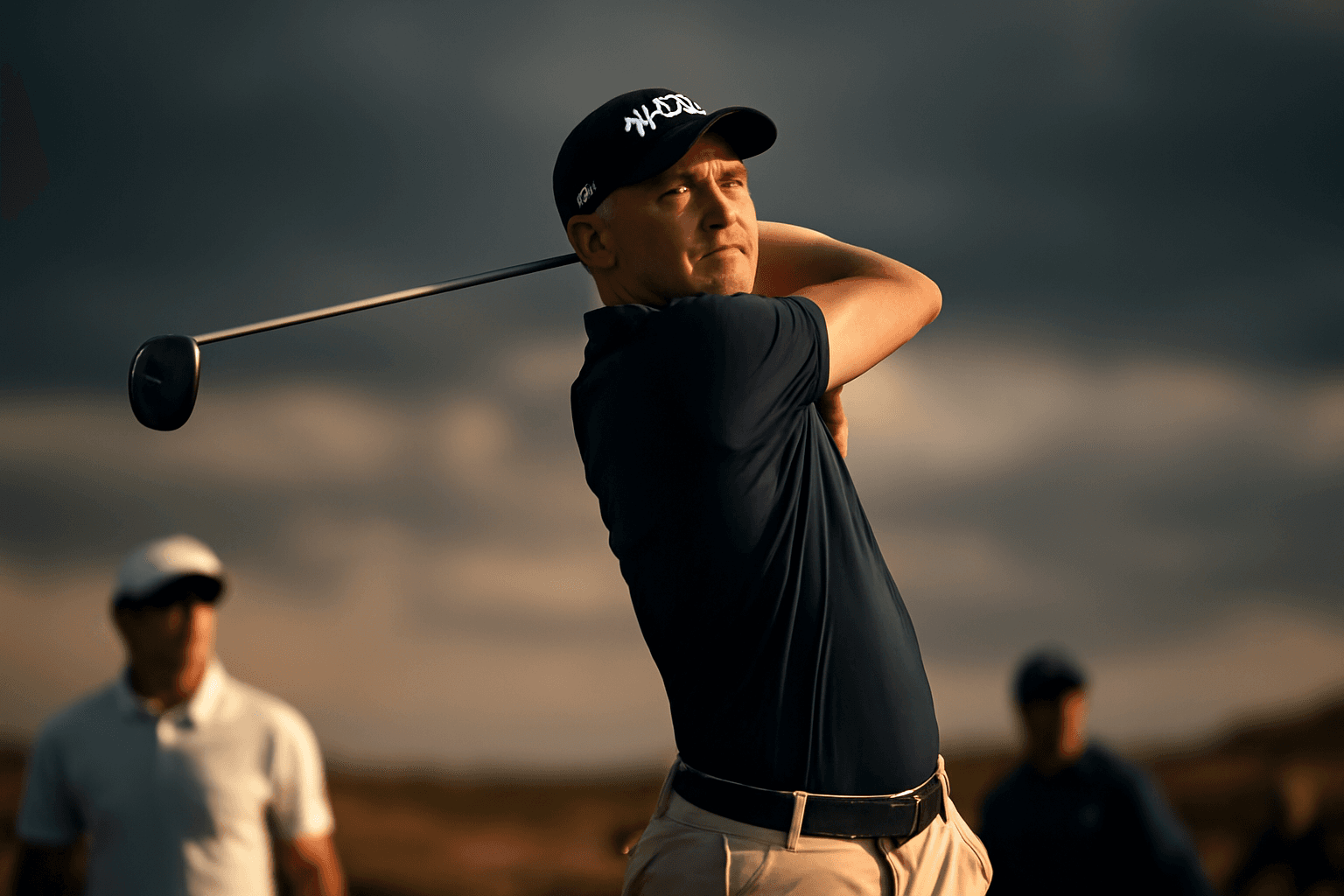 Ludvig Åberg går under par på svåra Shinnecock Hills