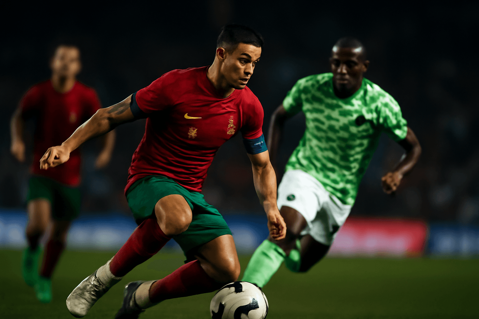 Ronaldo missar i genrep blev snackisen mot Nigeria igår