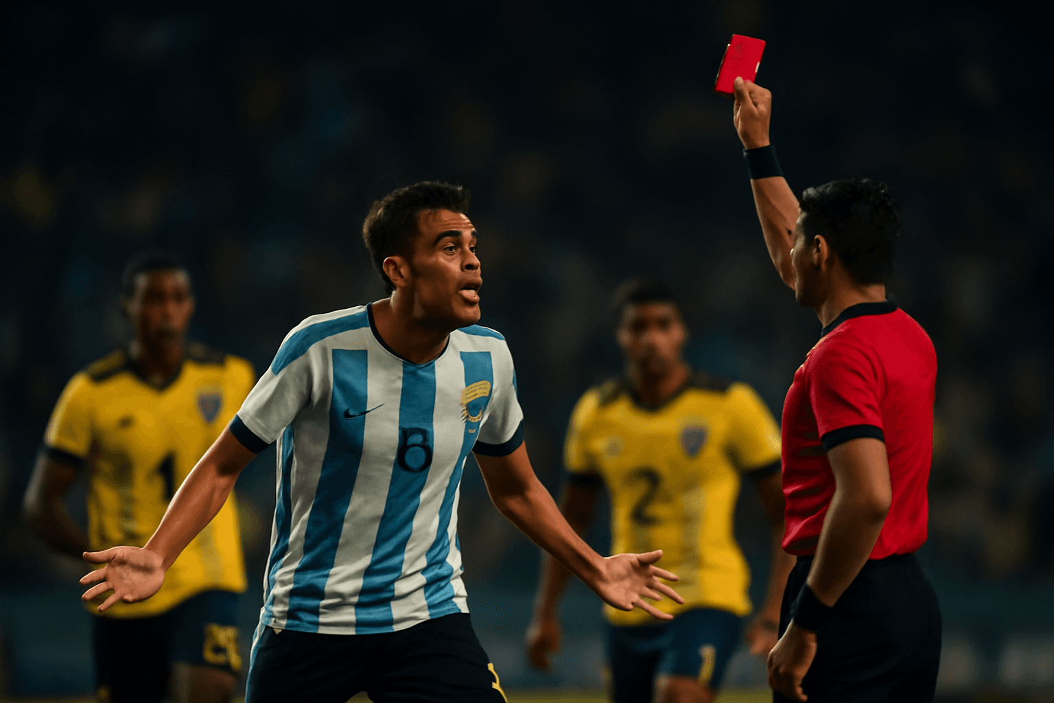 Hincapiés röda kort i tilläggstid krossade Ecuador