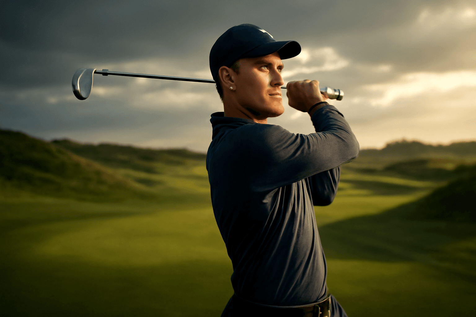 Ludvig Åberg finslipar linksgolfen på Royal Birkdale